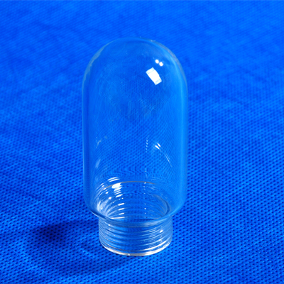 Oval spiral glass lampshade