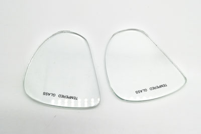 Tempered glass for non-prescription double lens mask