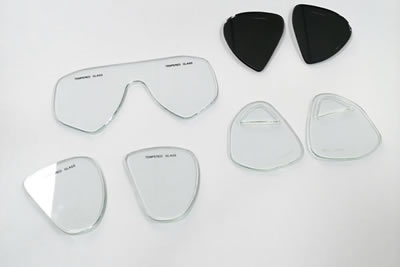 Dive mask lenses