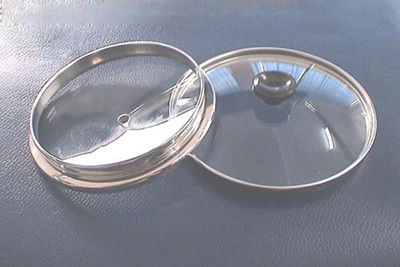 Glass lid for pot and pan