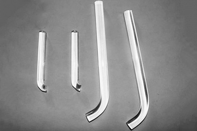 Quartz glass light transmission rod