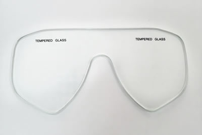 Non-prescription dive mask lenses