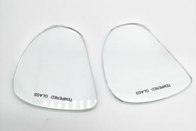 Non-prescription dive mask lenses