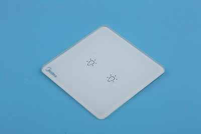 Air conditioner touch panel glass