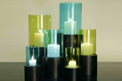 Borosilicate glass candle holder